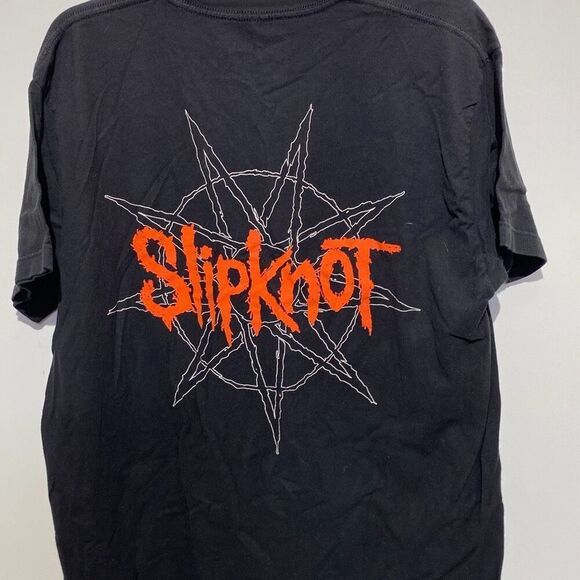 Slipknot Men's Black Cotton Short Sleeve Graphic 2018 Band T-Shirt Size XL - Picture 5 of 11